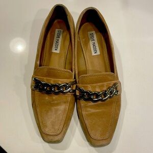 Steve Madden suede loafers.  Worn once!